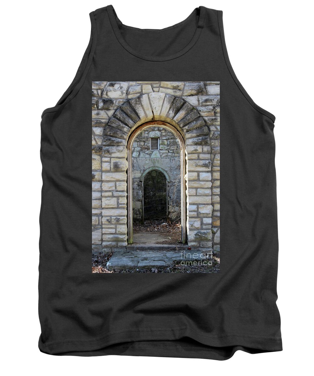Stone Tank Top featuring the photograph Stone Doorway Ruins by Adam Long