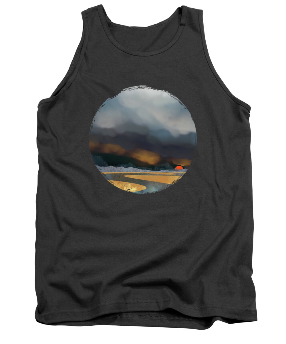 Storm Tank Top featuring the digital art Storm Light by Spacefrog Designs