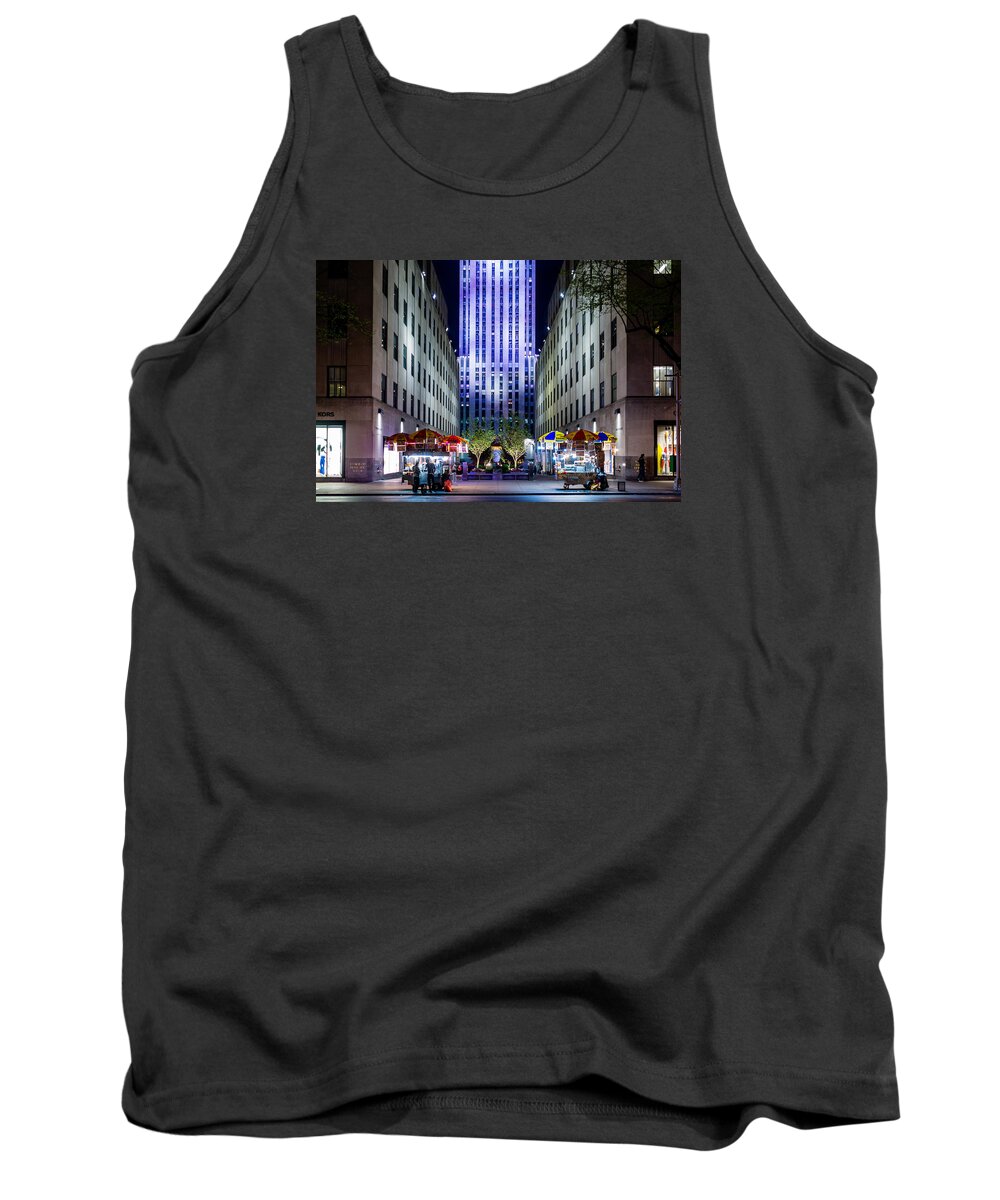 New York Tank Top featuring the photograph Rockefeller Center by M G Whittingham