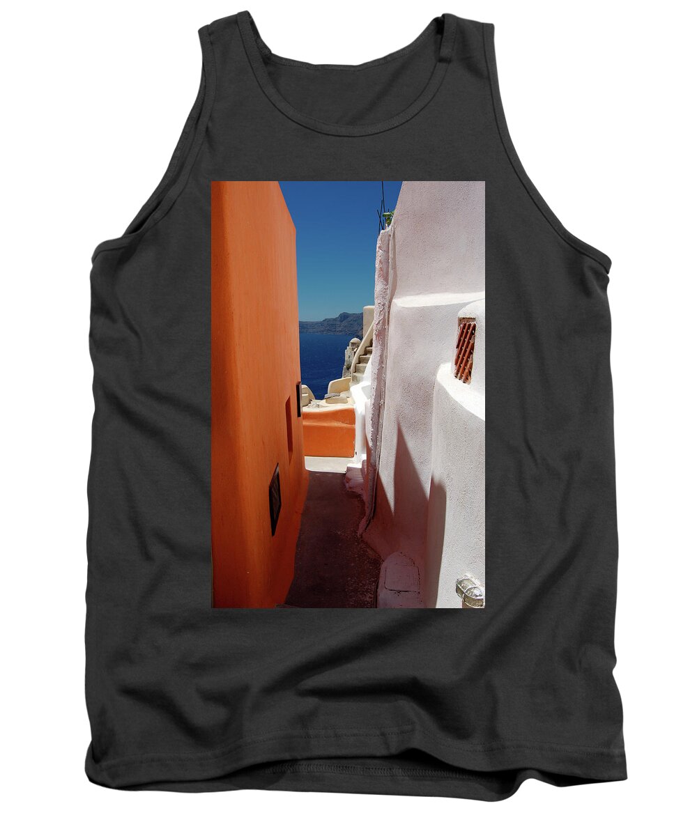 Stairs Tank Top featuring the photograph Street view by Alberto Audisio