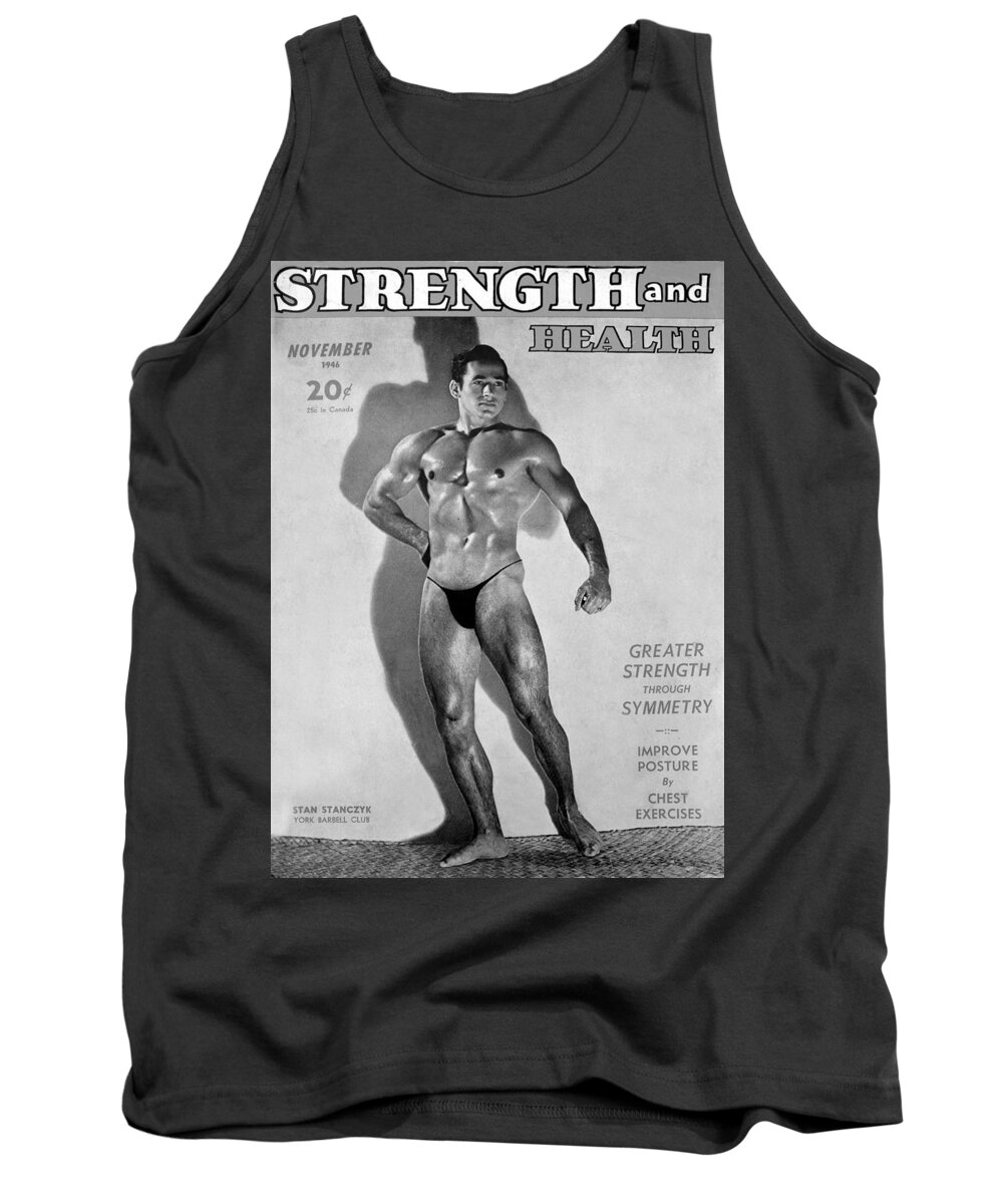 Strength And Health Magazine Tank Top featuring the photograph Strength and Health Mag Nov 1948 by David Lee Thompson