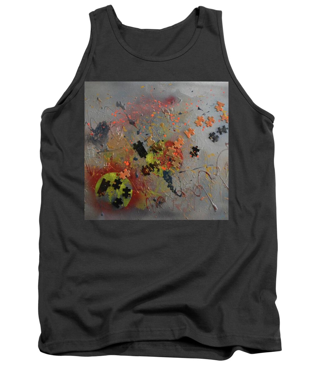 Abstract Tank Top featuring the painting Success Journey by Art By G-Sheff