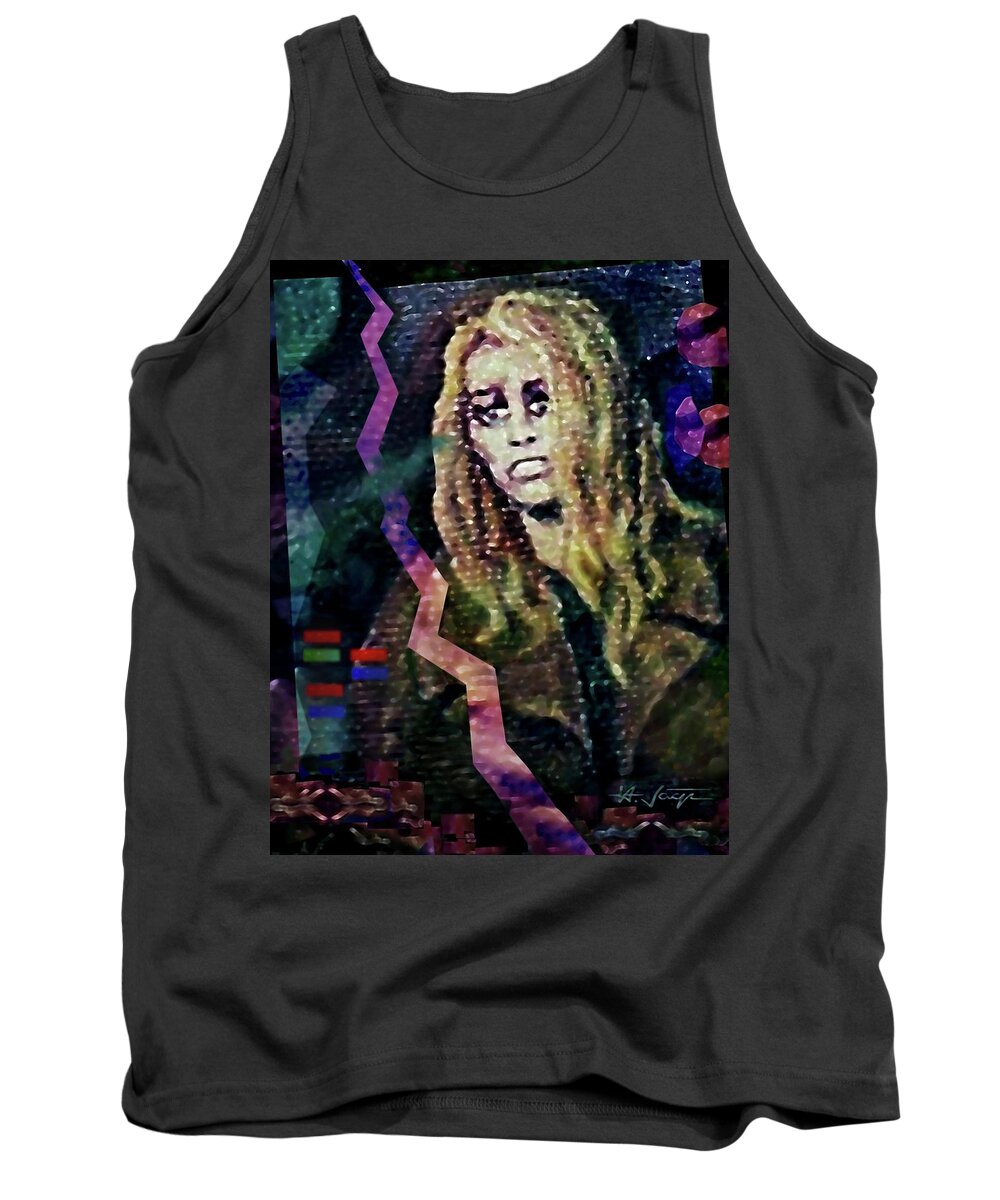 Woman Tank Top featuring the painting Suffering . . . by Hartmut Jager