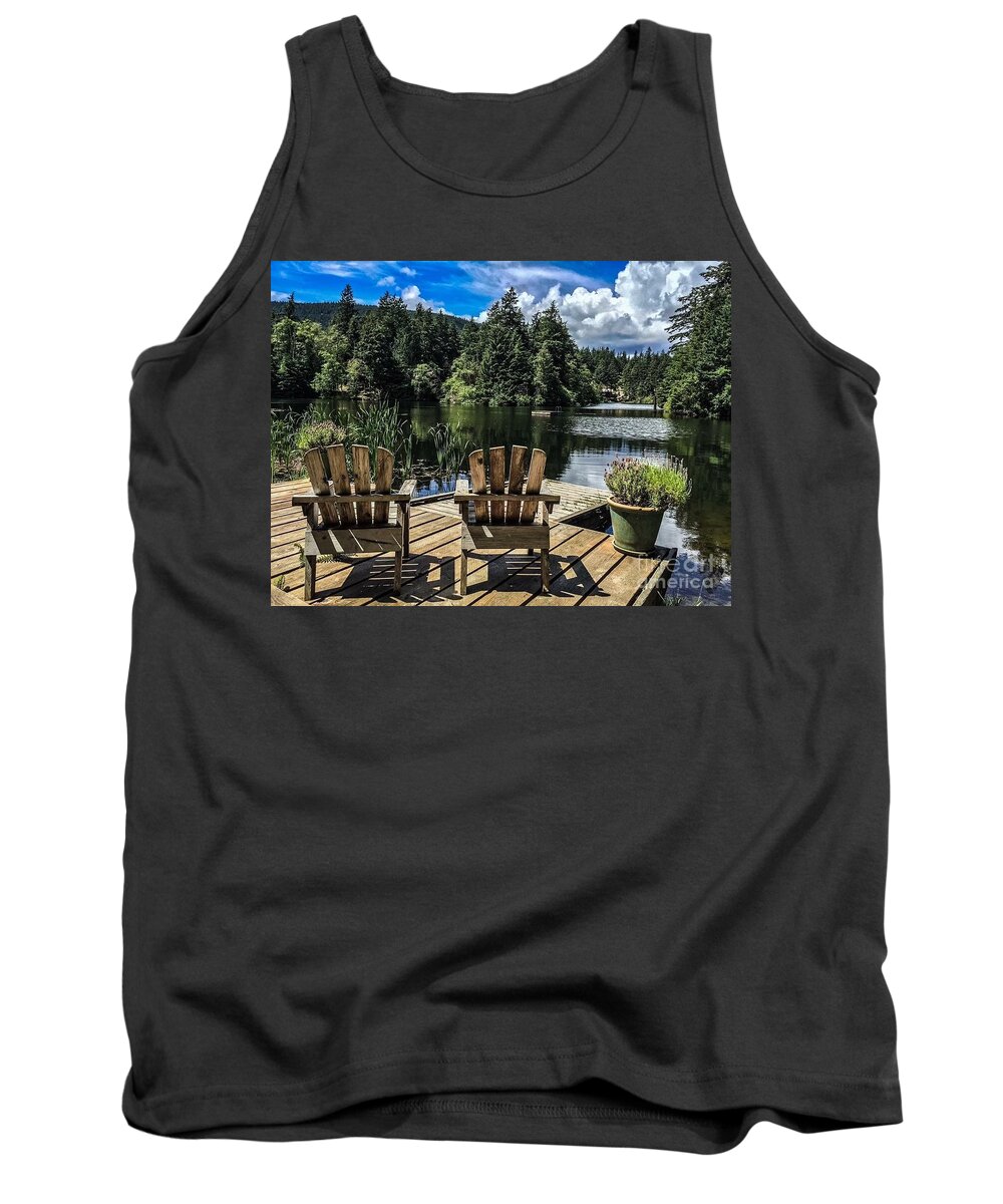 Orcas Island Tank Top featuring the photograph Summer by Eagle Lake by William Wyckoff