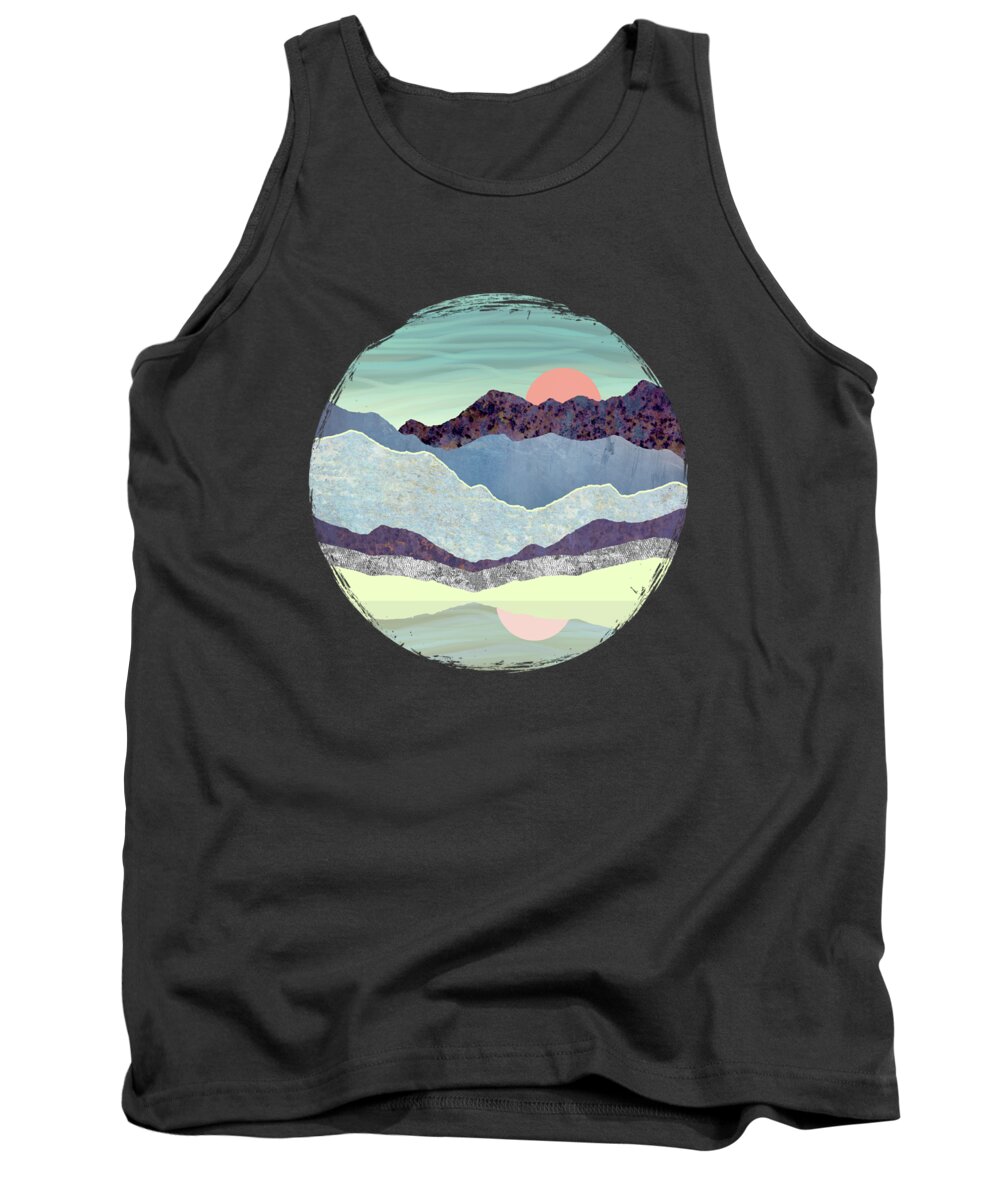 Summer Tank Top featuring the digital art Summer Dawn by Spacefrog Designs