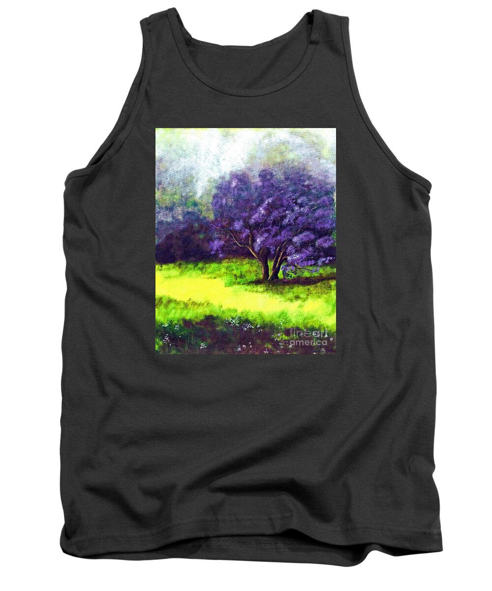 Fine Art Print Tank Top featuring the painting Summer Mist by Patricia Griffin Brett
