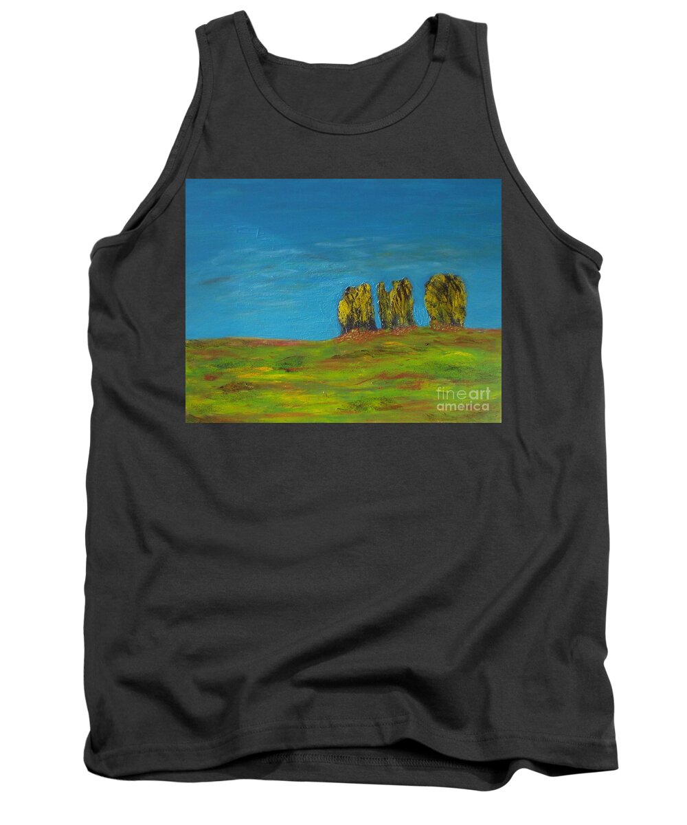 Expressionism Tank Top featuring the painting Summer mood by Pilbri Britta Neumaerker