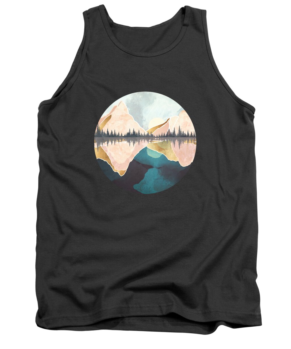 Digital Tank Top featuring the digital art Summer Reflection by Spacefrog Designs