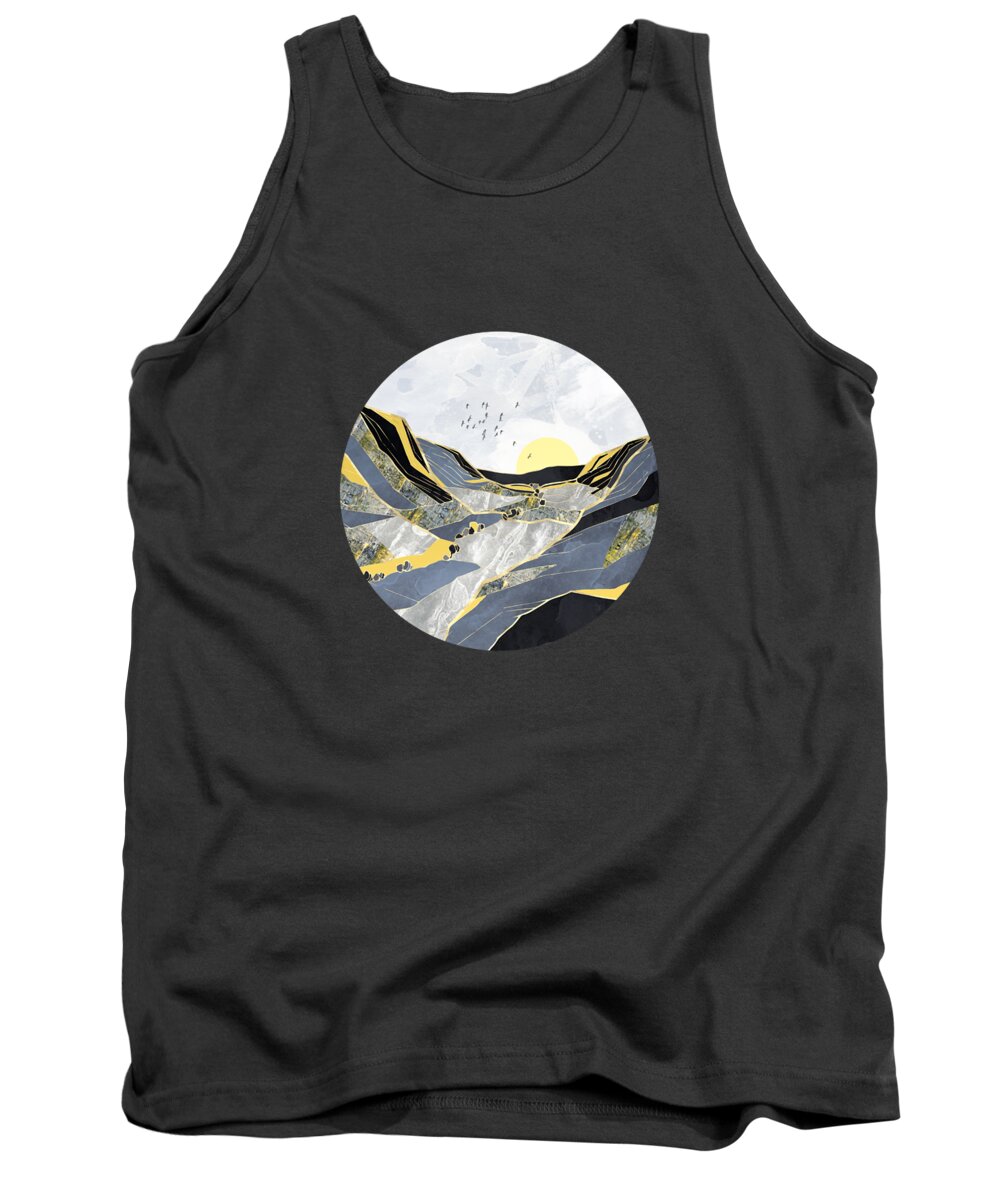 Summer Tank Top featuring the digital art Summer Valley by Spacefrog Designs