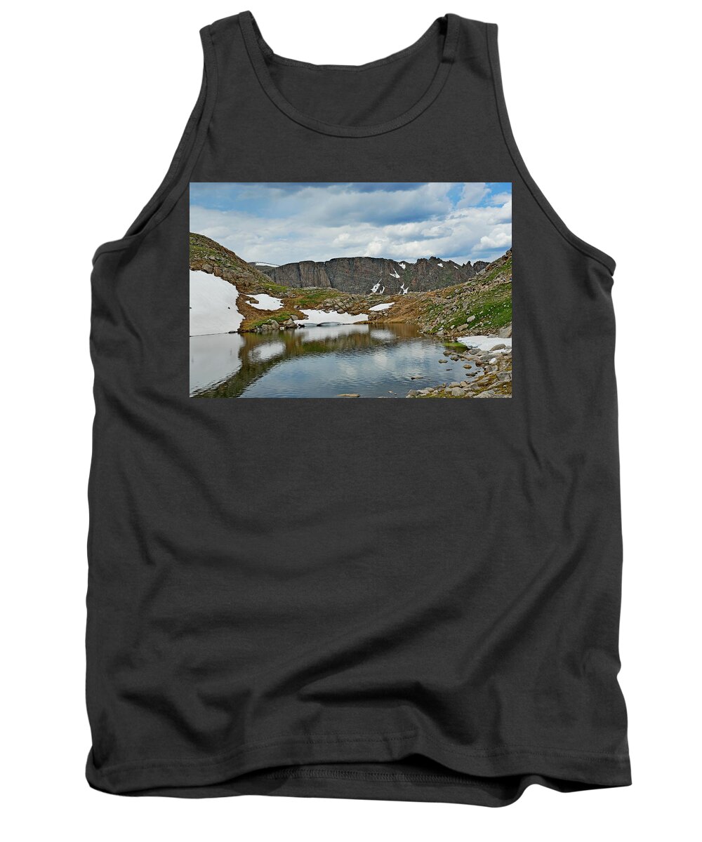 Summer Tank Top featuring the photograph Summit Lake in Summer by Robert Meyers-Lussier