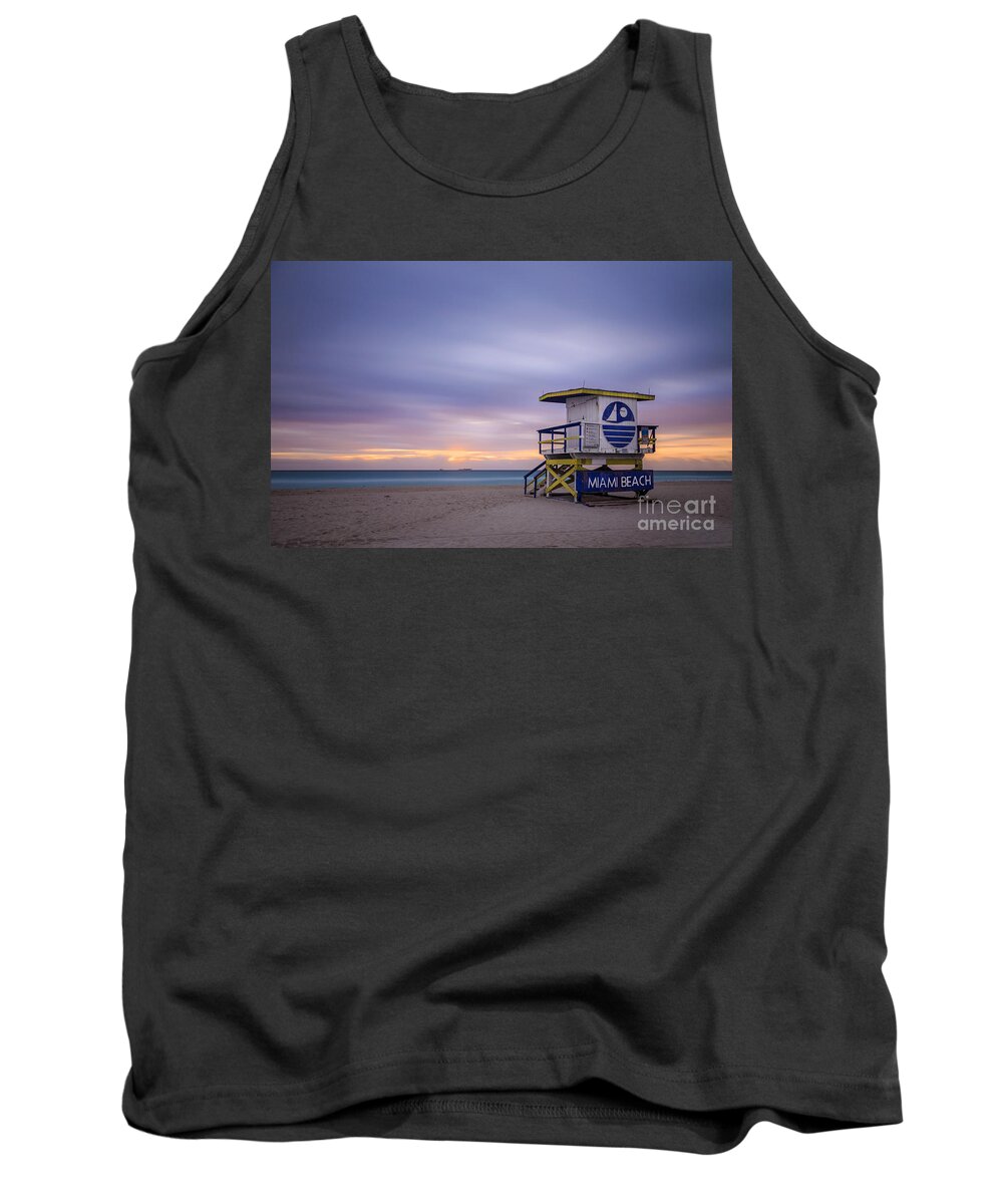 South Beach Tank Top featuring the photograph Sunrise In Paradise by Evelina Kremsdorf