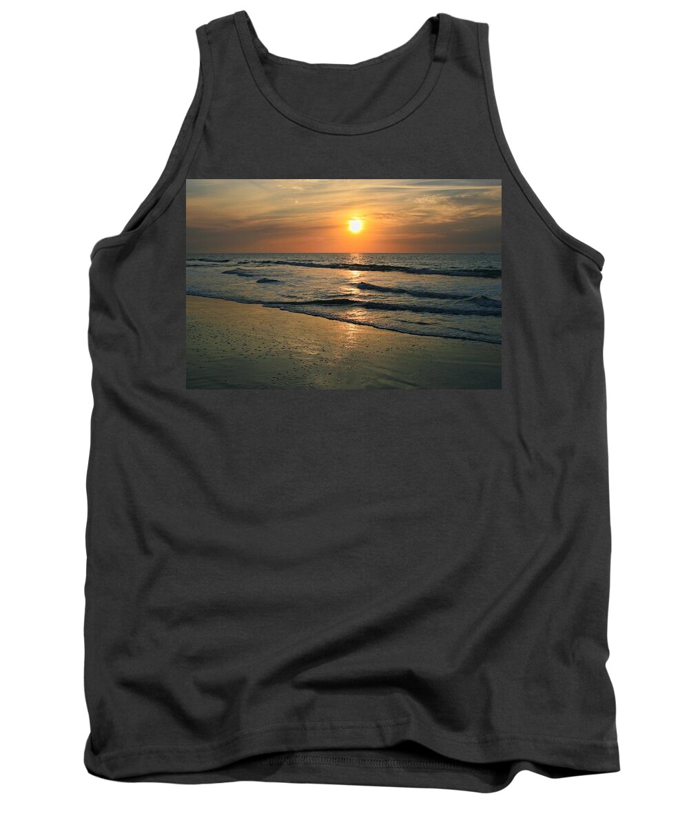Sunset Tank Top featuring the photograph Sunrise Myrtle Beach by Scott Wood