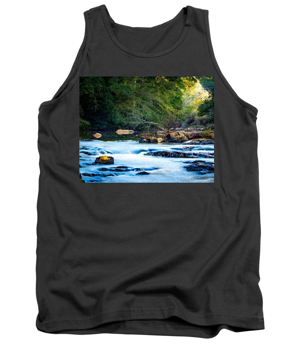 Sunrise Tank Top featuring the photograph Sunrise River by Ant Pruitt