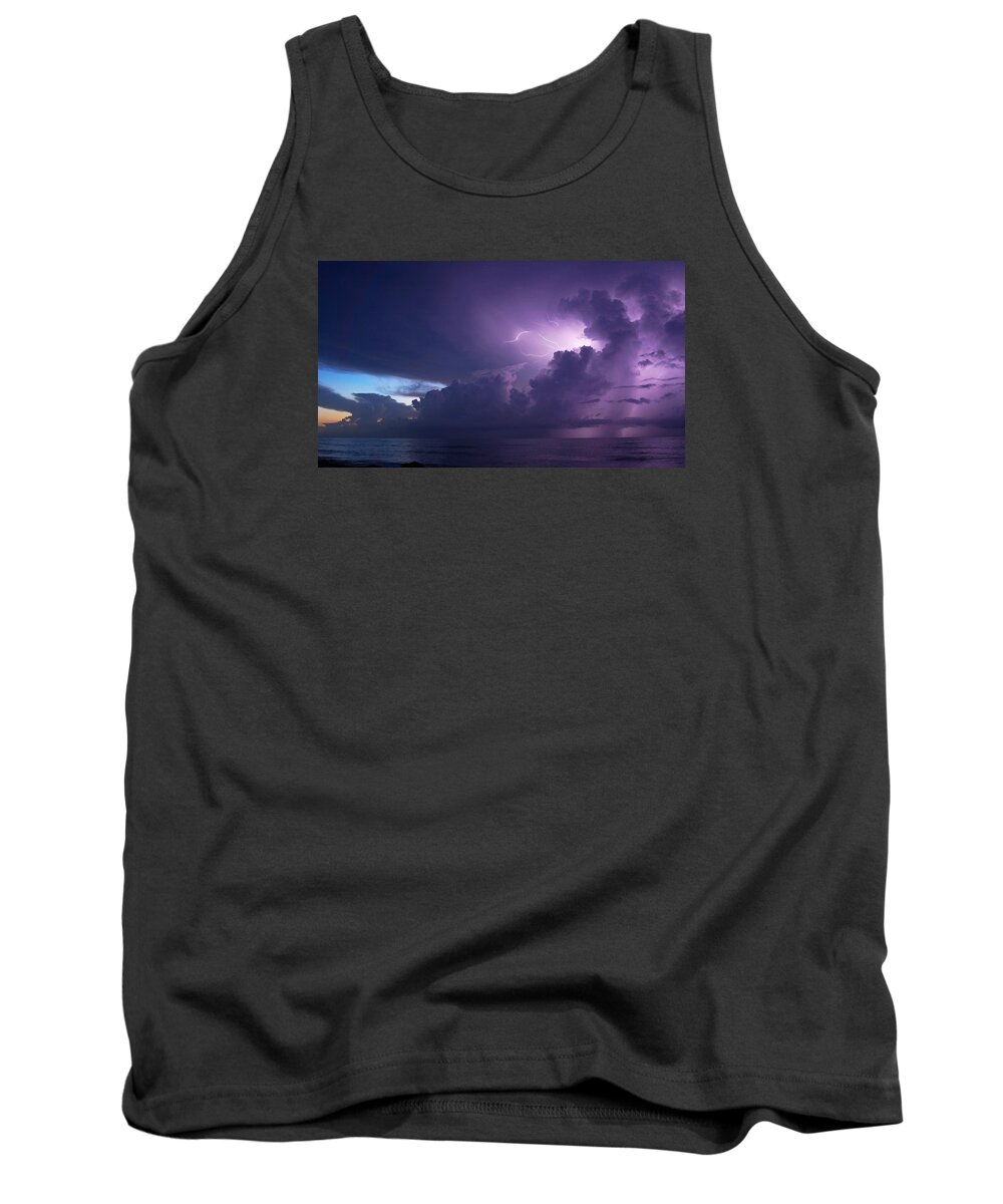 Thunderstorm Tank Top featuring the photograph Sunrise Thunderstorm by Lawrence S Richardson Jr