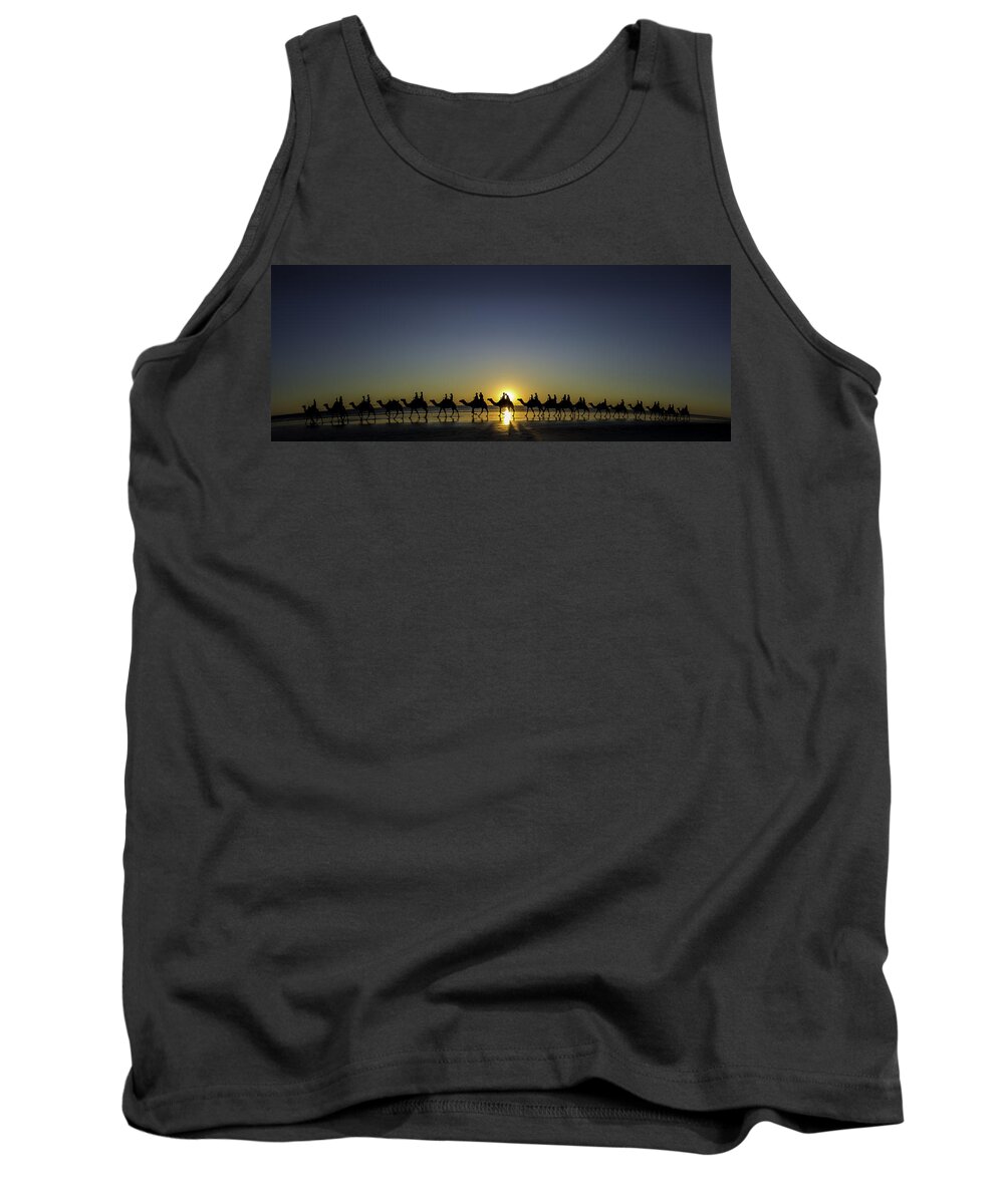 Broome Tank Top featuring the photograph Sunset at Cable Beach by Chris Cousins