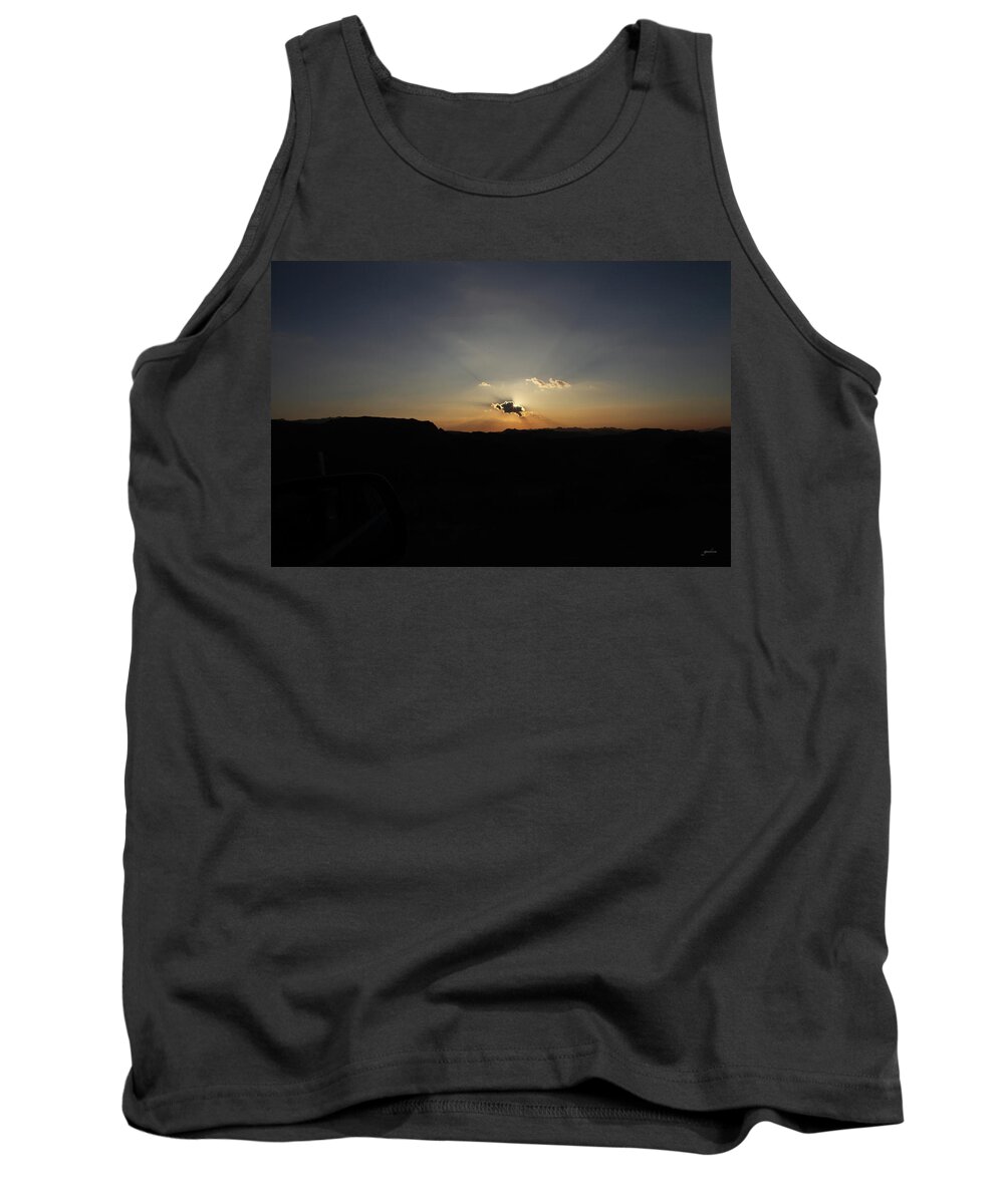 Sunset Tank Top featuring the photograph Sunset by Gary Gunderson