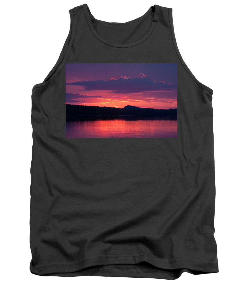 Sunset Tank Top featuring the photograph Sunset Over Sabao by Brent L Ander