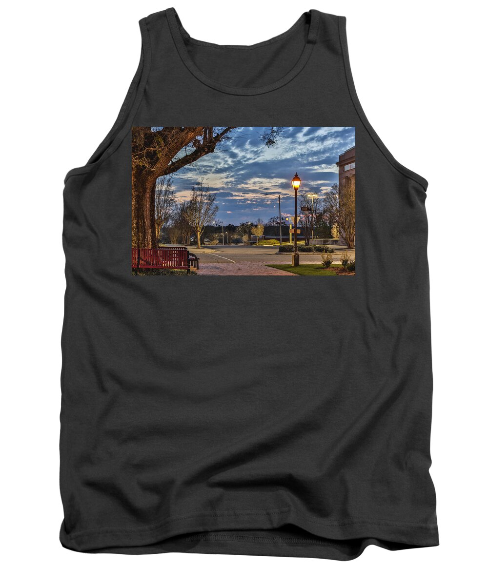 Rockingham Tank Top featuring the photograph Sunset Square by Jimmy McDonald