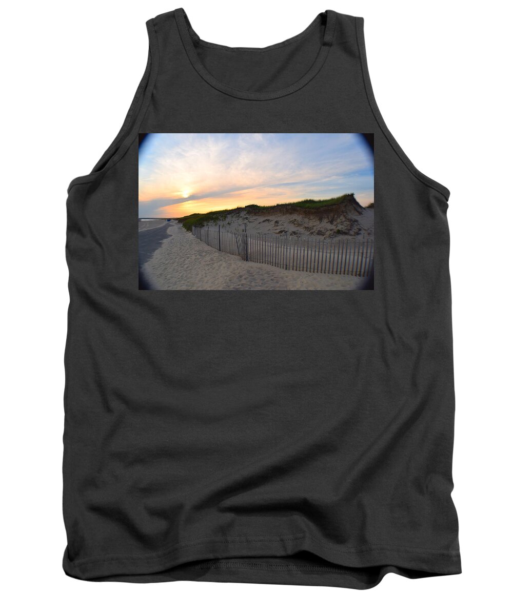 Horseneck Beach Tank Top featuring the photograph Sunset Walk by Kate Arsenault 