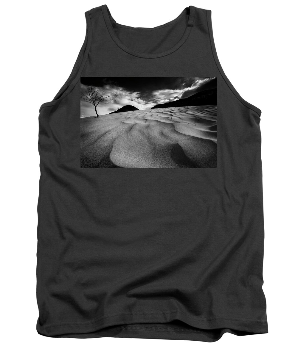 Sand Tank Top featuring the photograph Swerves and Curves in Jasper by Dan Jurak