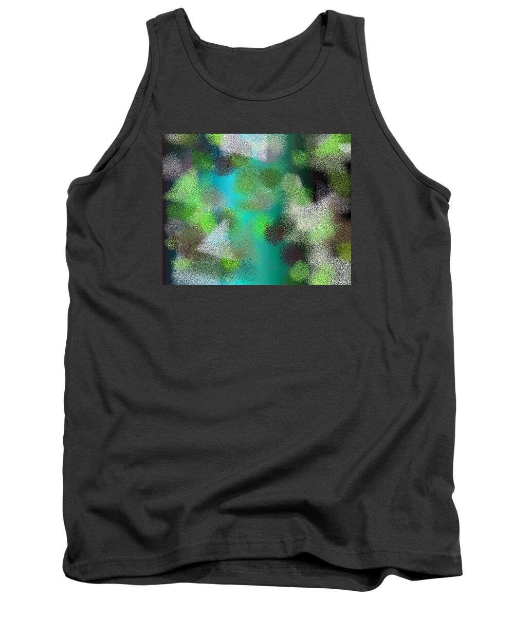 Abstract Tank Top featuring the digital art T.1.1565.98.5x4.5120x4096 by Gareth Lewis