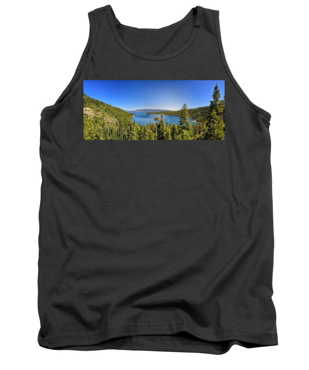 Tahoe Tank Top featuring the photograph Tahoe moutain view by Camille Lopez