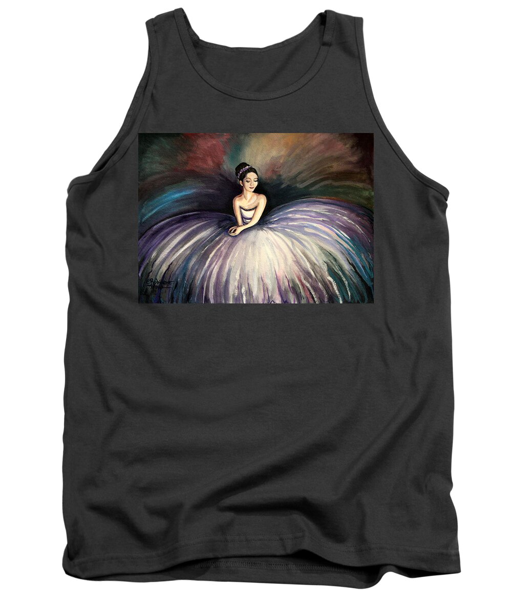 Ballerina Tank Top featuring the painting Taking a Moment by Elizabeth Robinette Tyndall