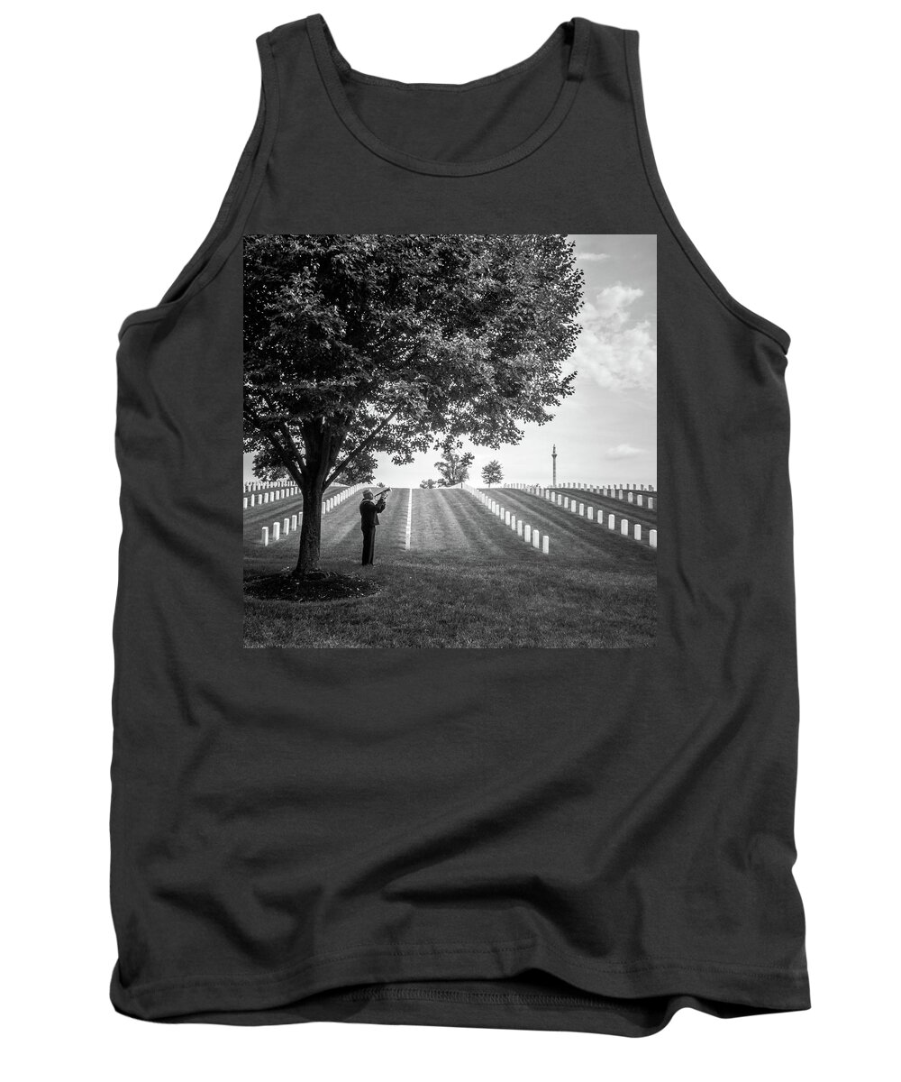 Funeral Tank Top featuring the photograph Taps by Al Harden
