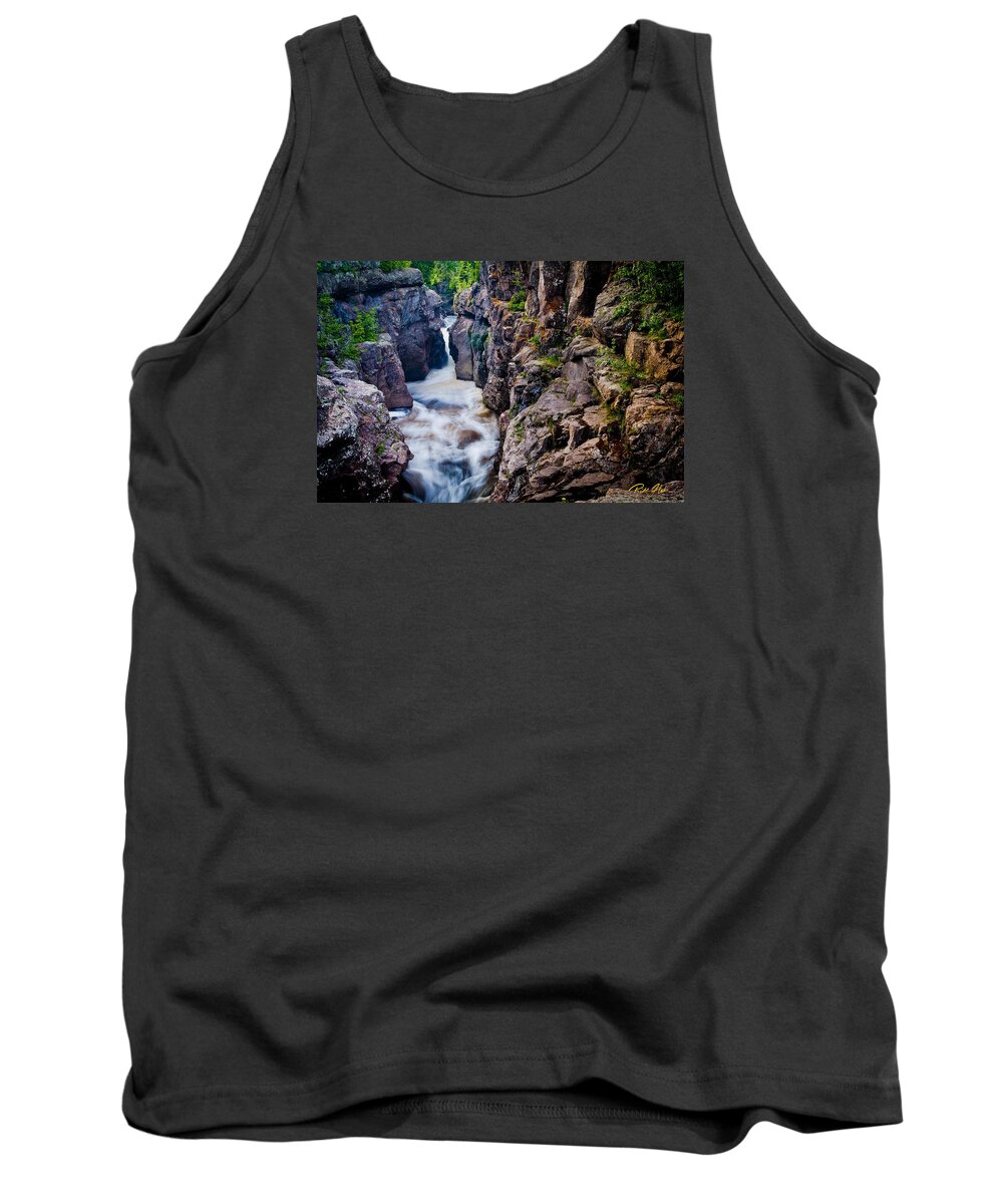 Flowing Tank Top featuring the photograph Temperance River Gorge by Rikk Flohr