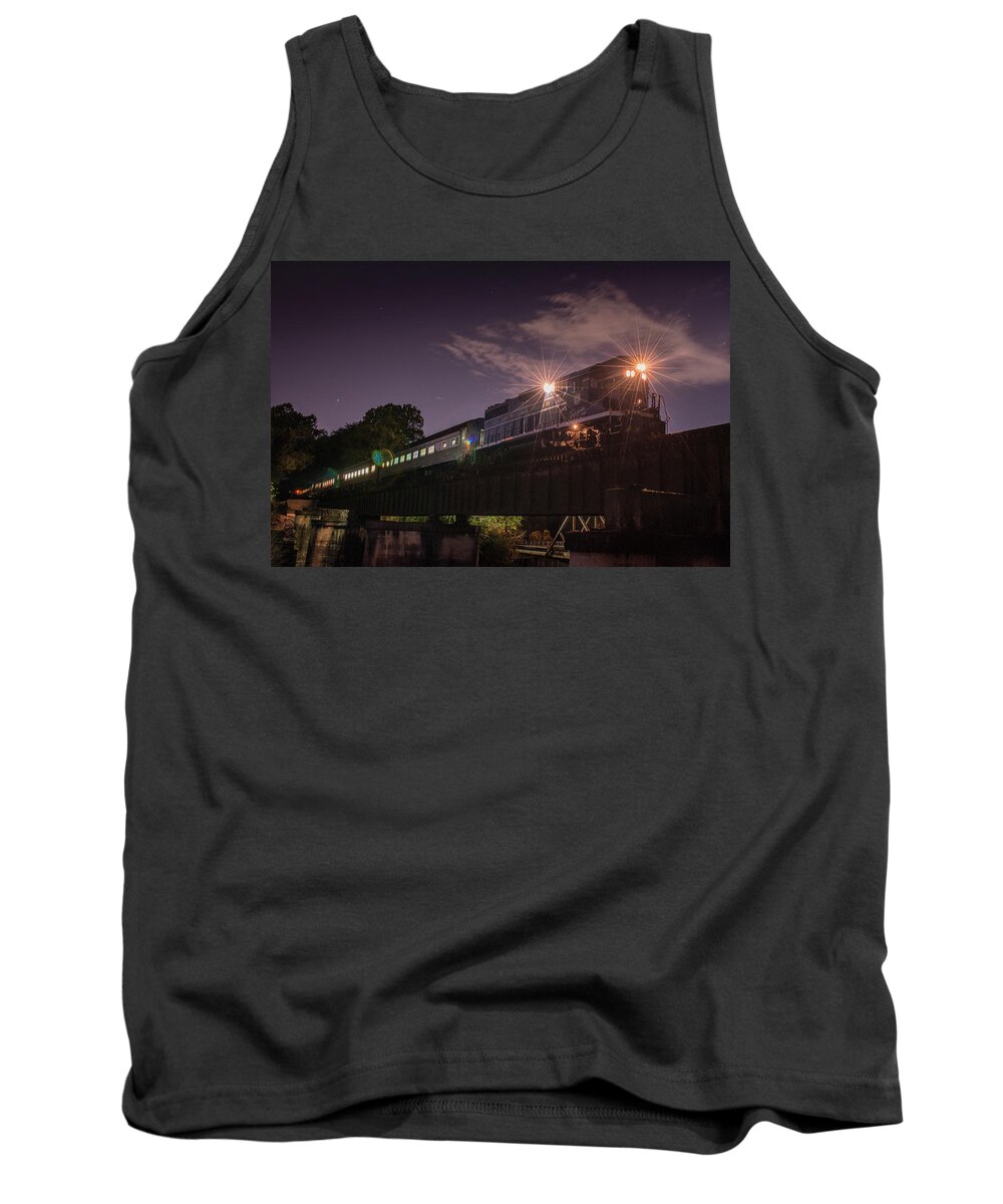 Landscape Tank Top featuring the photograph Tennessee Alabama and Georgia Railway engine 80 by Jim Pearson
