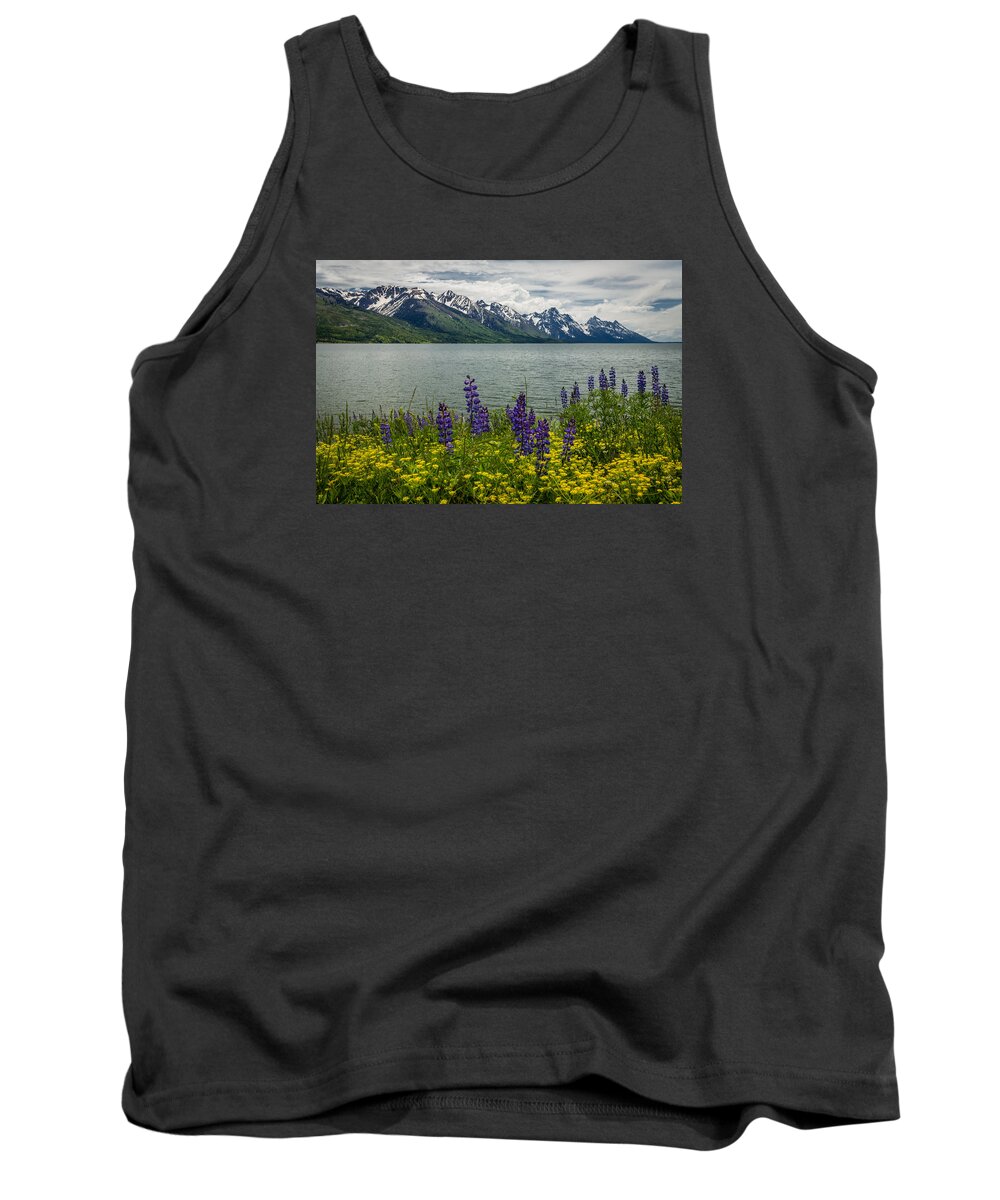 Tapestry Tank Top featuring the photograph Teton Spring by Gary Migues
