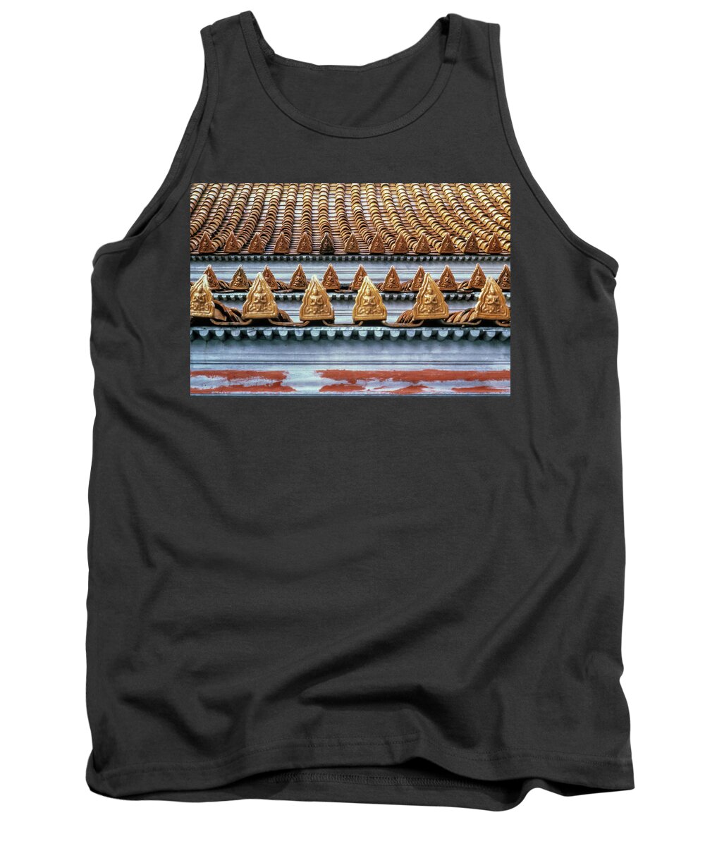 Thailand Tank Top featuring the photograph Thai Temple Roof by Valerie Brown