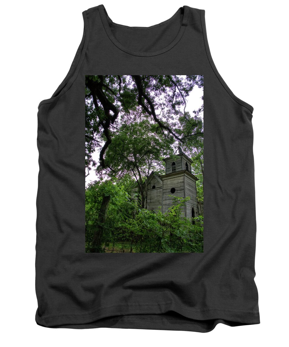 Church Tank Top featuring the photograph The Abandoned Church by George Taylor
