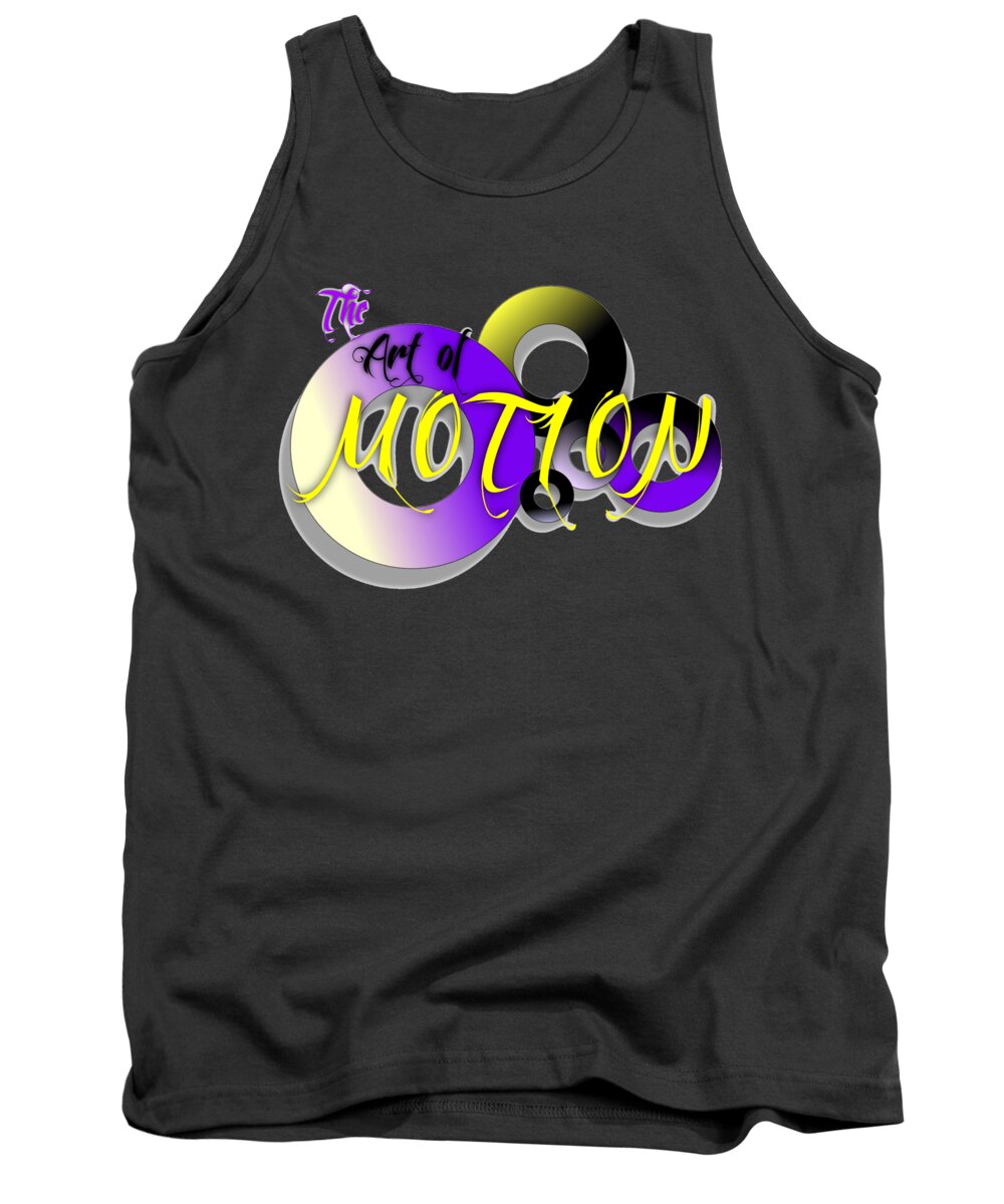 Royalty Tank Top featuring the digital art The Art of Motion by Demitrius Motion Bullock