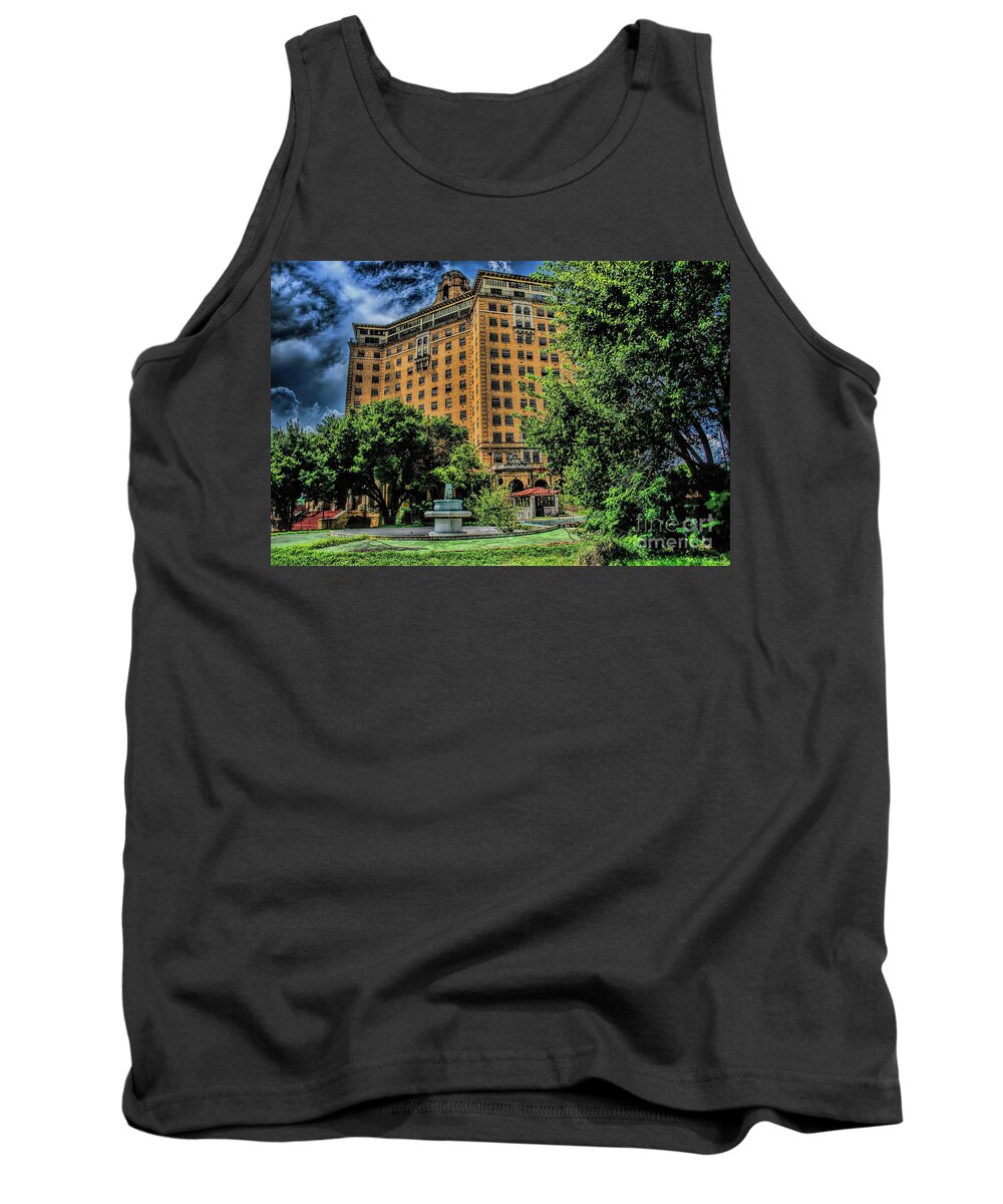 The Baker Hotel Tank Top featuring the photograph The Baker Hotel by Diana Mary Sharpton