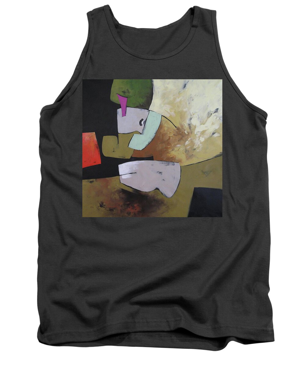 Art Tank Top featuring the painting The Beyond by Linda Monfort