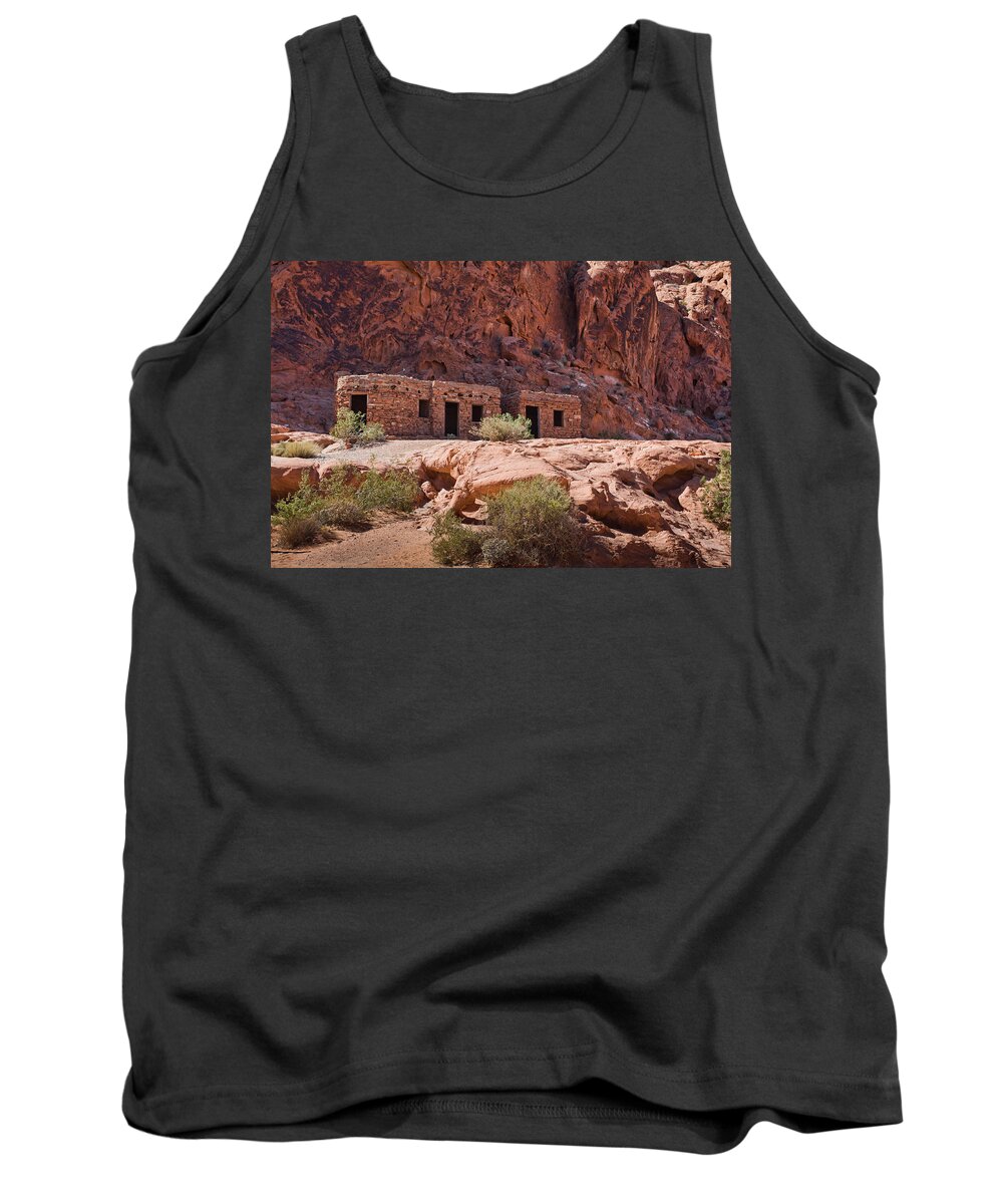 Valley Of Fire Nevada State Park Tank Top featuring the photograph The Cabins - Valley of Fire Nevada State Park by Tatiana Travelways