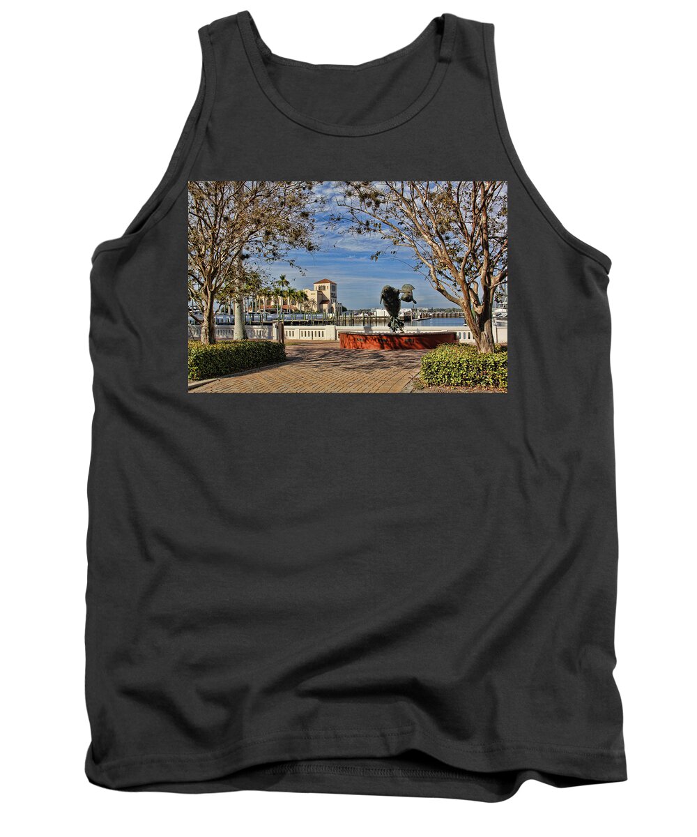 Downtown Tank Top featuring the photograph The Downtown Bradenton Waterfront by HH Photography of Florida