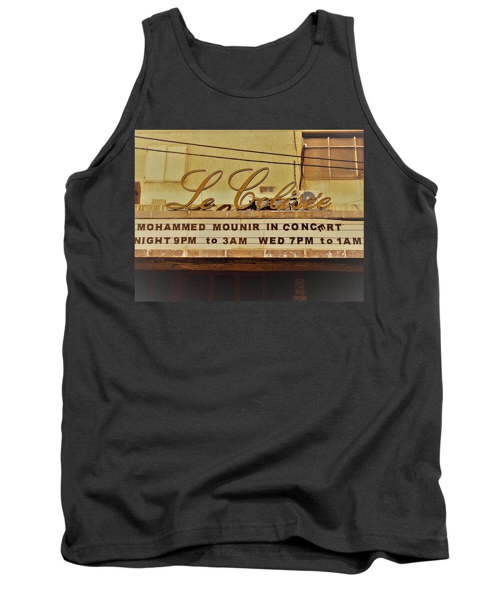 Beirut Tank Top featuring the photograph The Famous Le Colisee Cinema in Beirut by Funkpix Photo Hunter