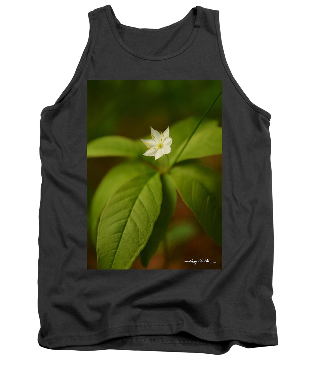 Flower Tank Top featuring the photograph The Flower of the Dark Woods by Harry Moulton