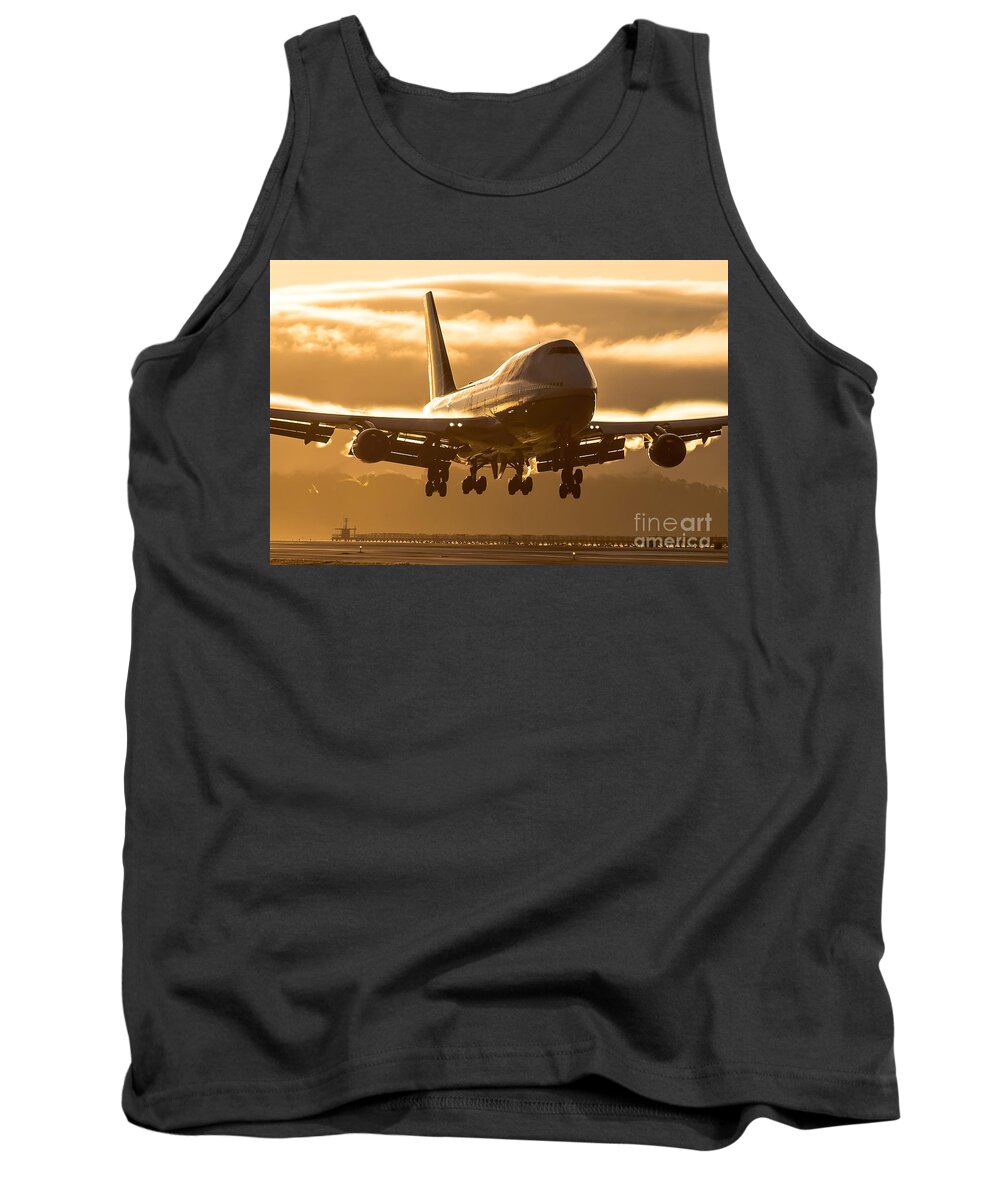 Planes Tank Top featuring the photograph The Gold Standard by Alex Esguerra