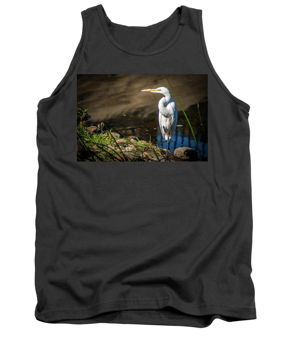 California Egrets Tank Top featuring the photograph The Great Egret by Donald Pash