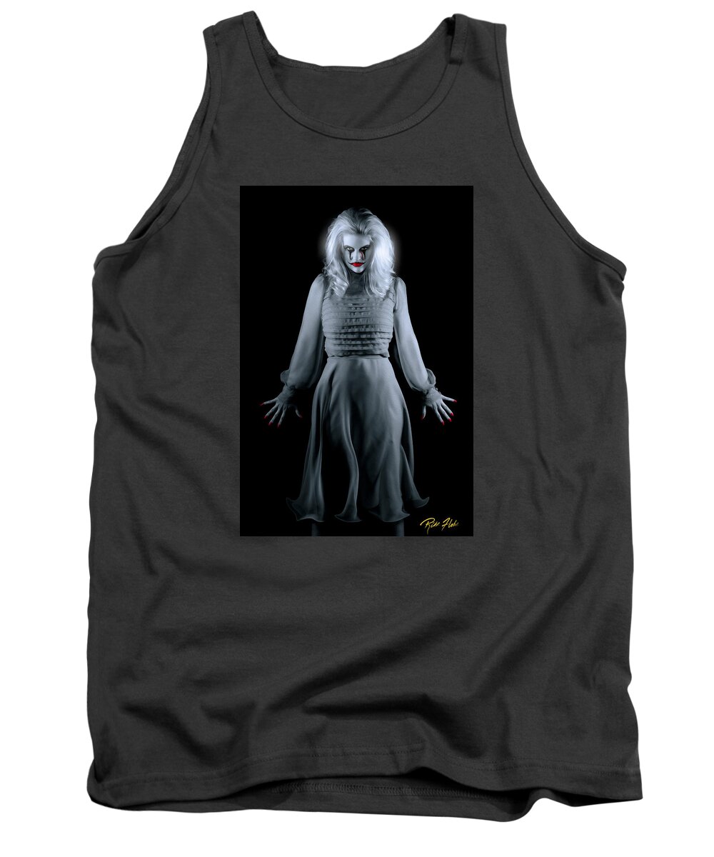 Makeup Tank Top featuring the photograph The Hauntress by Rikk Flohr