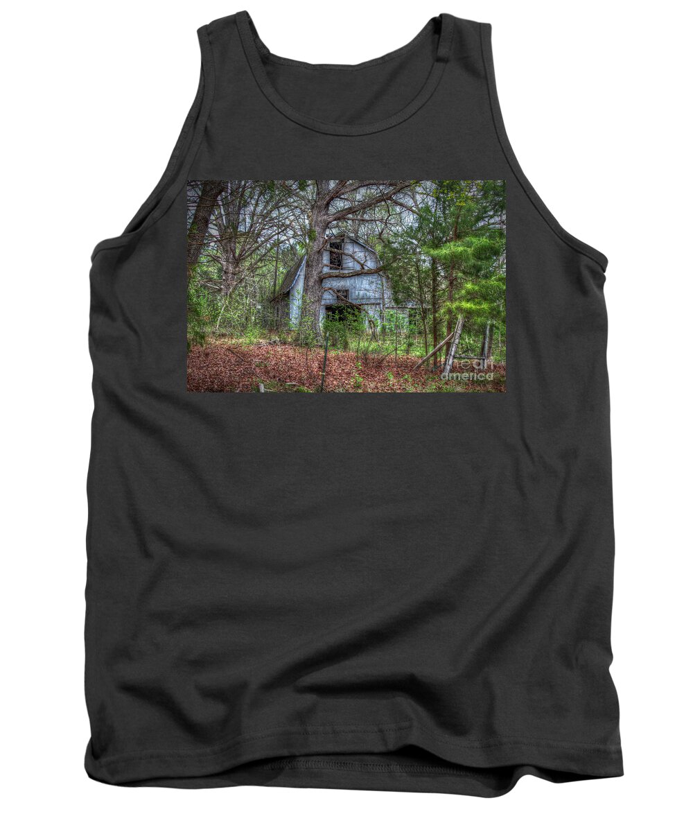 Abandoned Tank Top featuring the digital art The Hills Have Eyes by Dan Stone