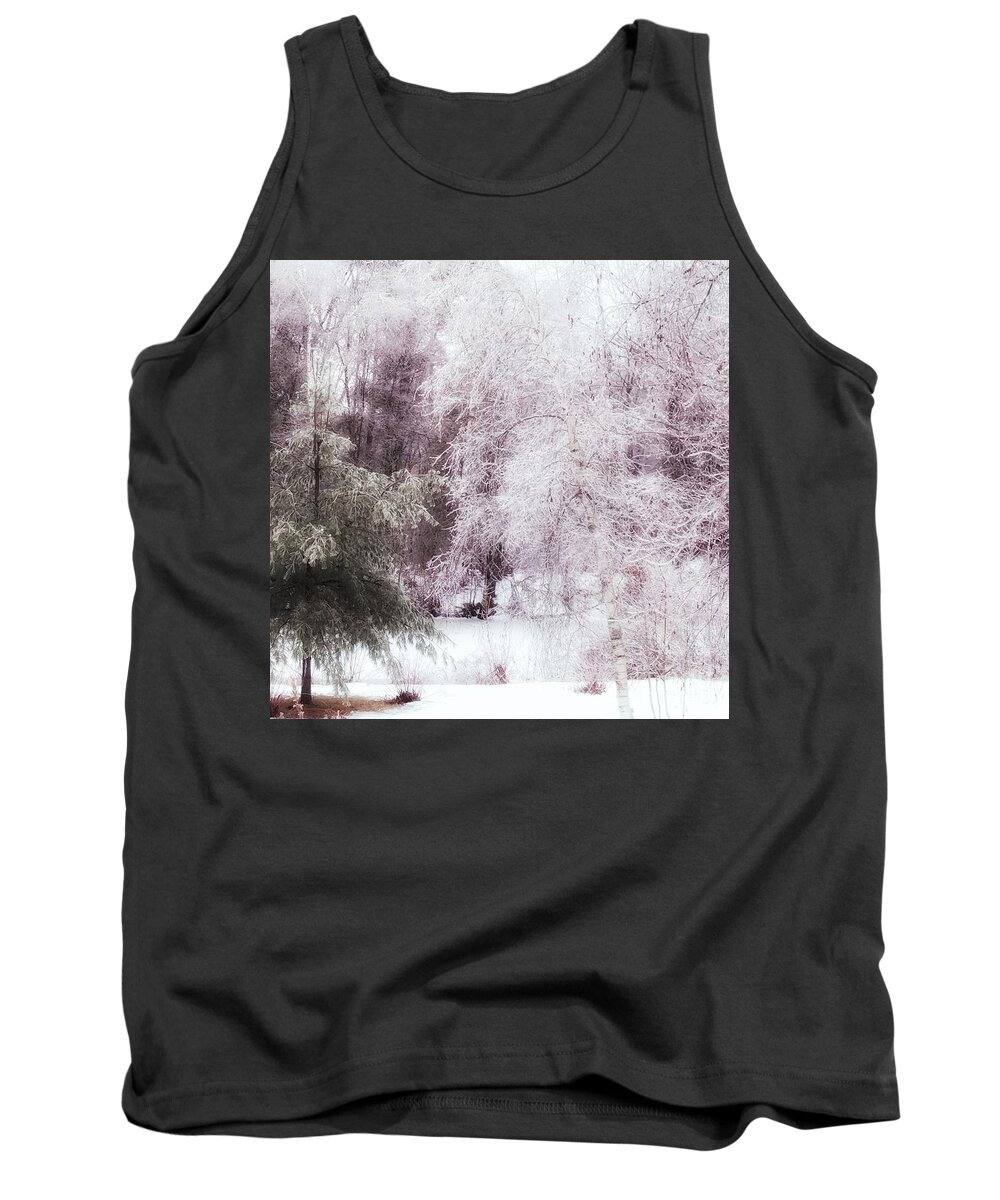Ice Tank Top featuring the photograph The Ice Storm by Mary Capriole