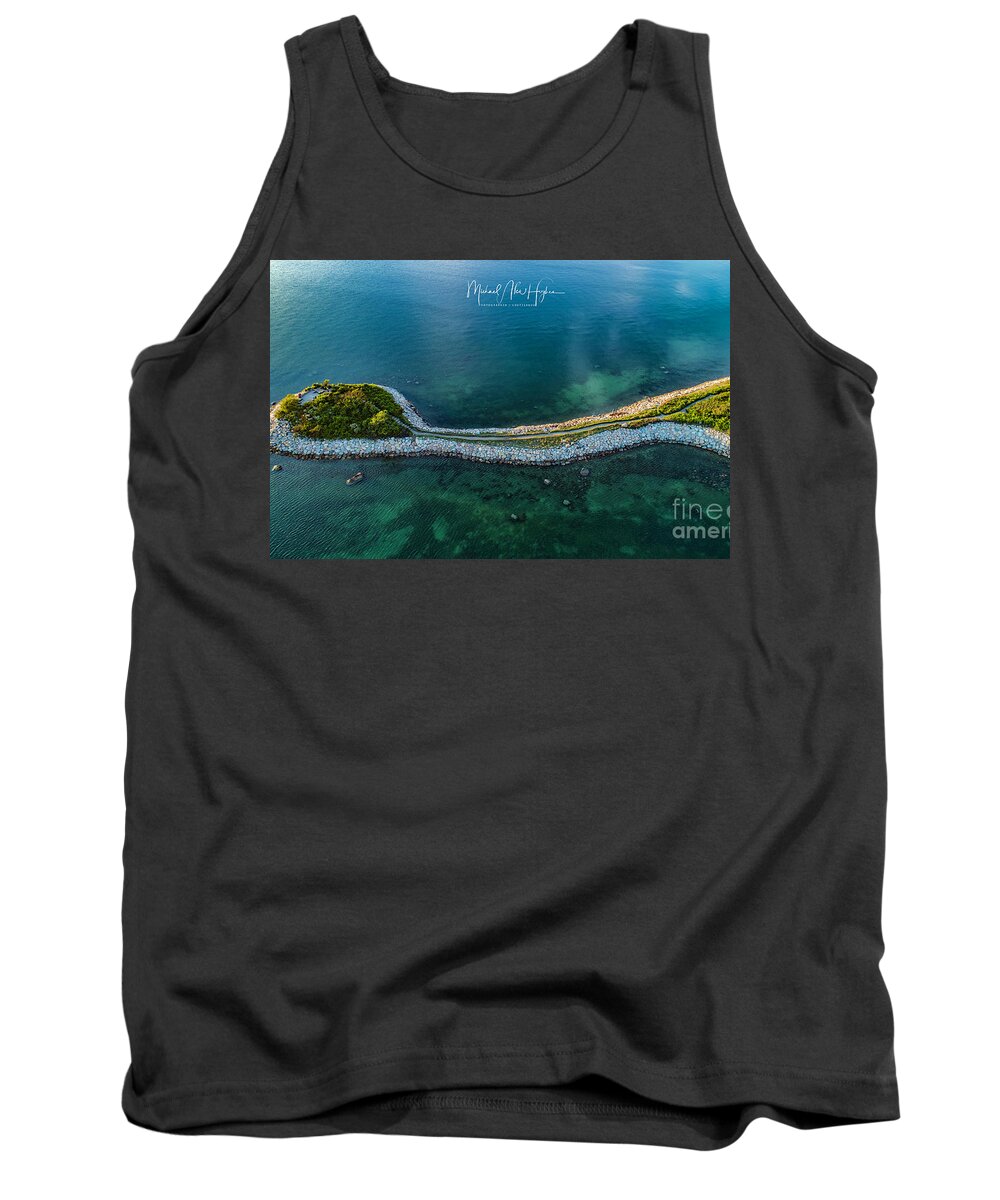 The Knob Tank Top featuring the photograph The Knob by Veterans Aerial Media LLC