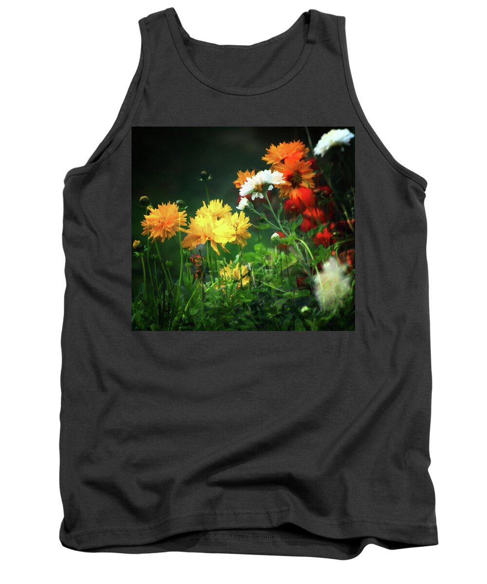Flowers Tank Top featuring the photograph The Last Of The Autumn Flowers by Jeff Townsend