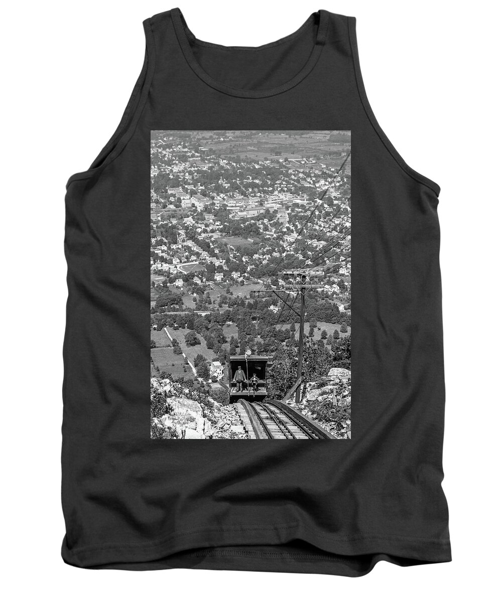 Hudson Valley Tank Top featuring the photograph The Mount Beacon Incline Railway, 1903 by The Hudson Valley