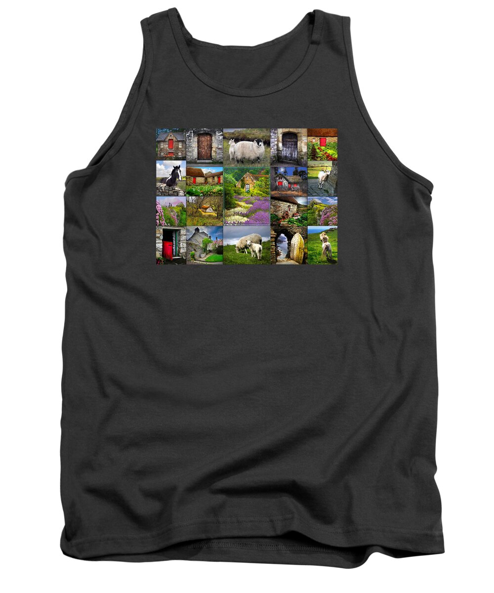 Ireland Tank Top featuring the digital art The Old Country by Vicki Lea Eggen