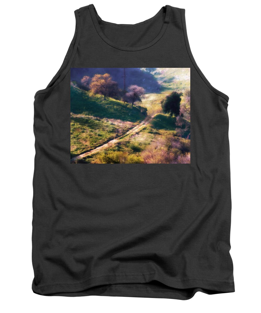 Dirt Road Tank Top featuring the photograph The Old Road by Timothy Bulone